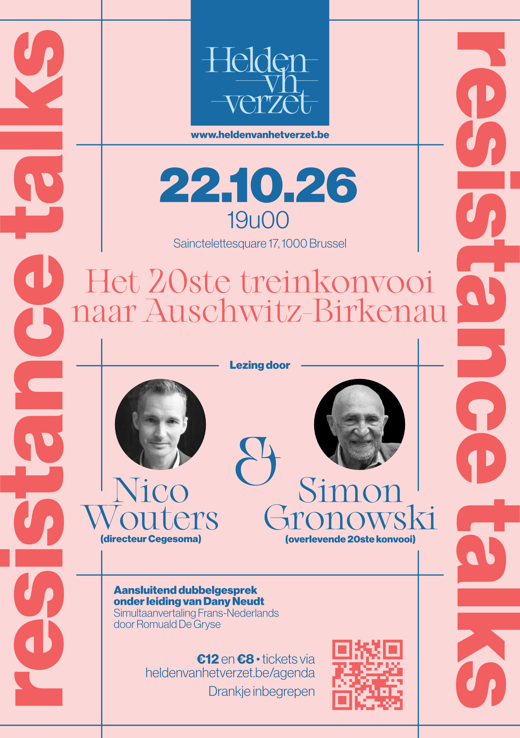 Resistance Talk #3: Simon Gronowski and Nico Wouters