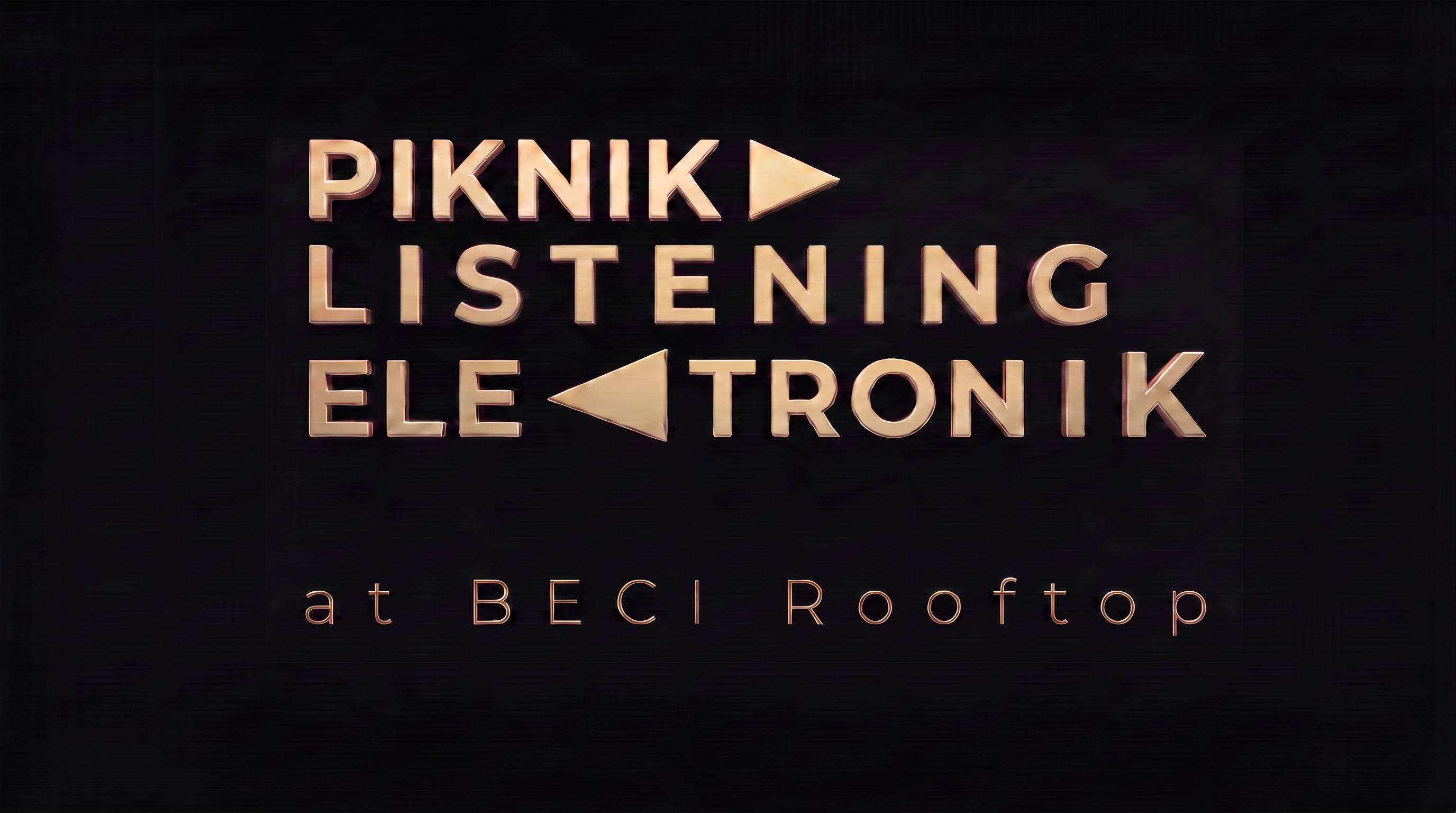 Piknik Listening Elektronik Rooftop Party
