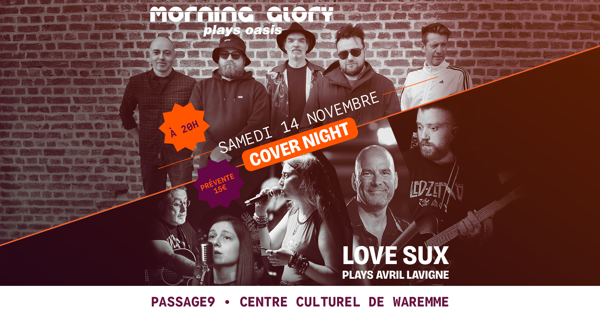 Cover night - Morning Glory plays Oasis & Love Sux plays Avril Lavigne