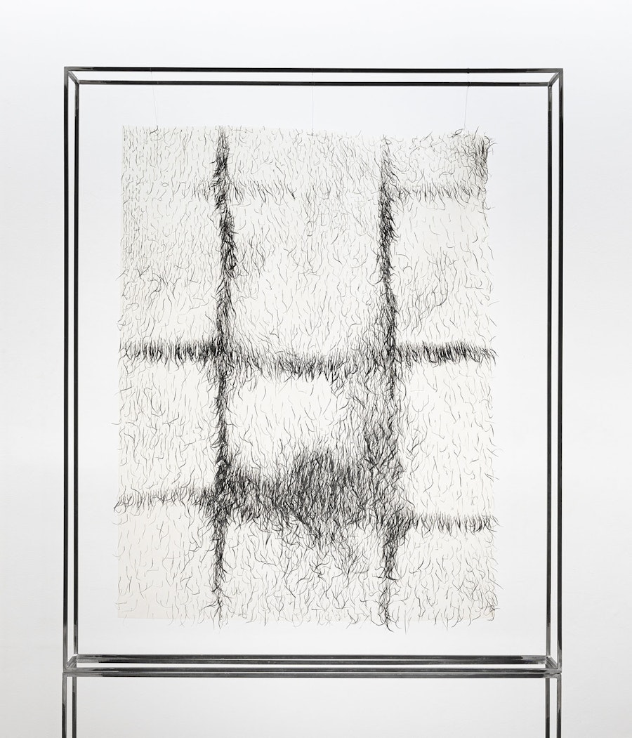 Carole Solvay, Untitled (Mue serie), 2022-2024, Latex, Feathers, 119(h)x107x4cm