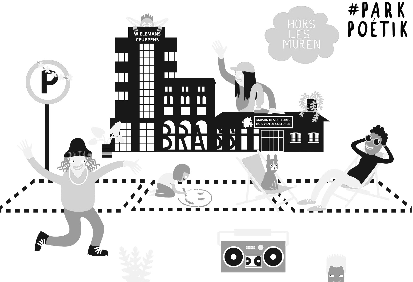 The centre of SaintGilles a neighbourhood that feels like a village