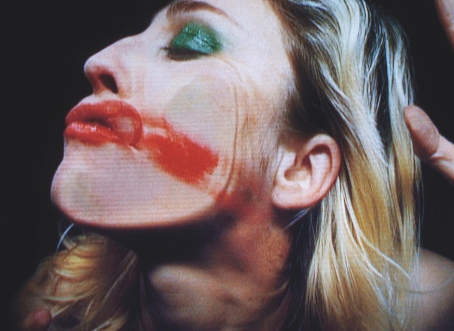 'Be Nice To Me (Flatten 04) from Open My Glade (Flatten), 2000, video installation by Pipilotti Rist (video still)  ©? Pipilotti Rist / 2025, SABAM  Co