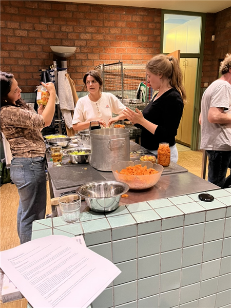 Getting to know each other: Pickling vegetables with Johan
