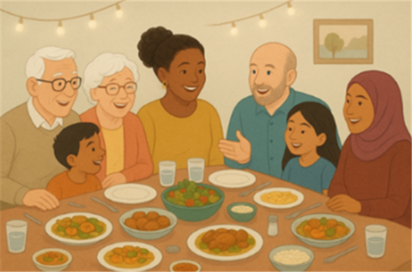 The neighborhood table with Turkan