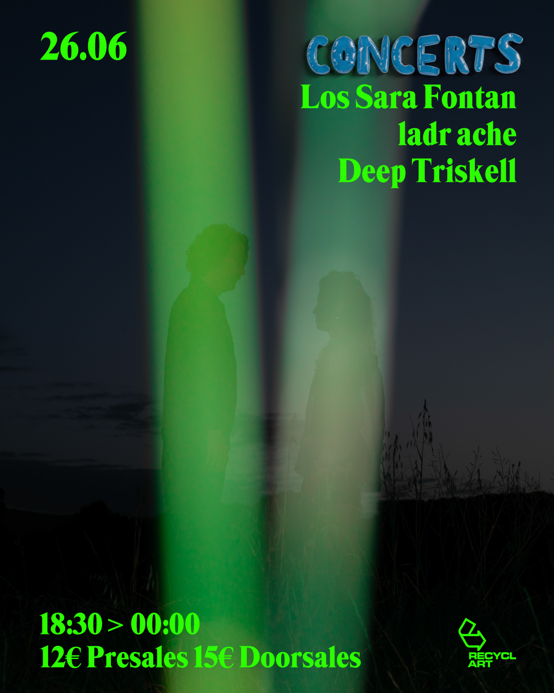 Recyclart Holidays | Los Sara Fontan + ladr ache + Deep Triskell