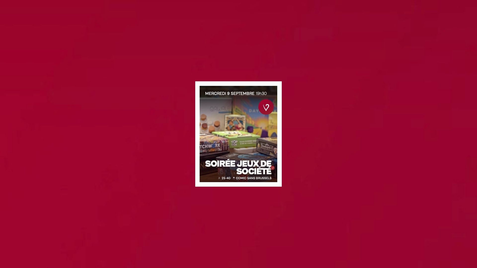 Soirée jeux de société
