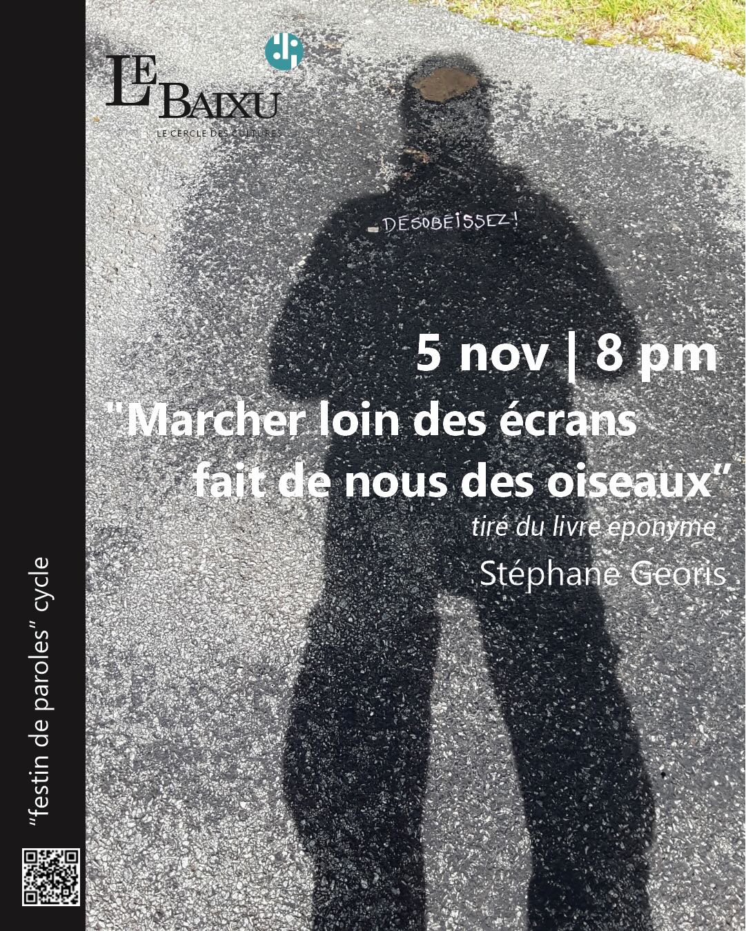Marcher loin des écrans fait de nous des oiseaux, tiré du livre éponyme