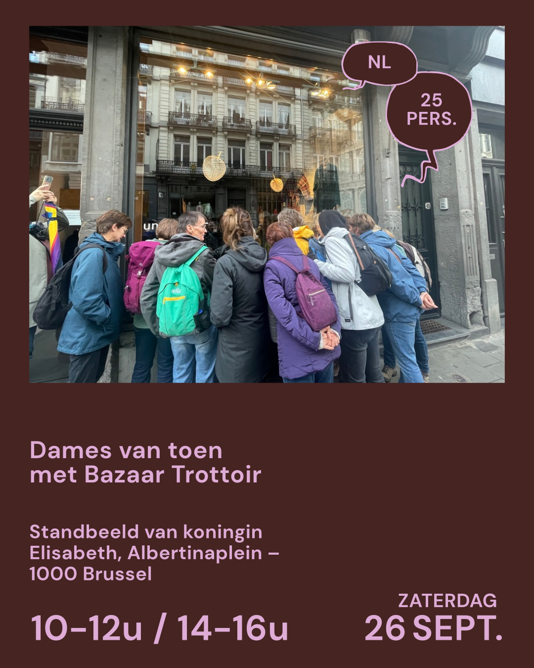 Dames van toen met Bazaar Trottoir