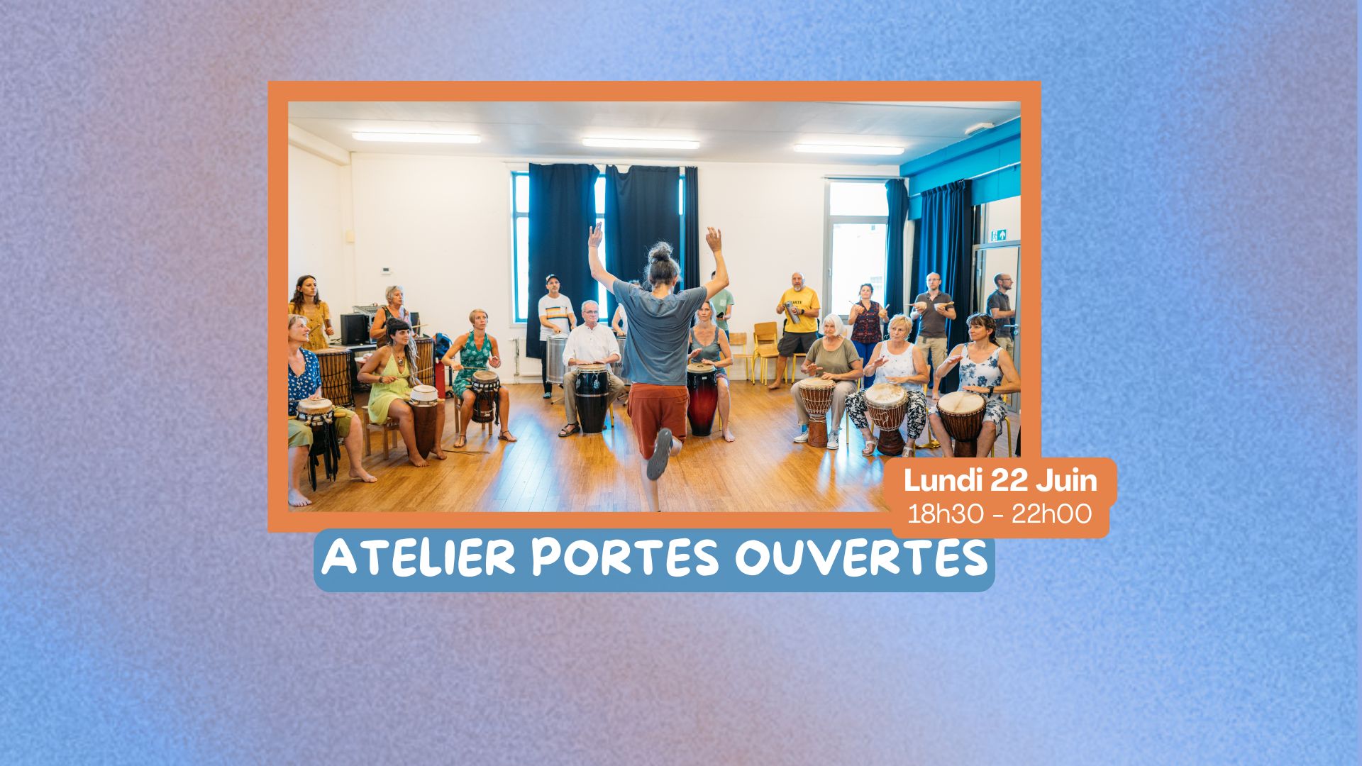Ateliers Portes Ouvertes of percussion and rhythm signed