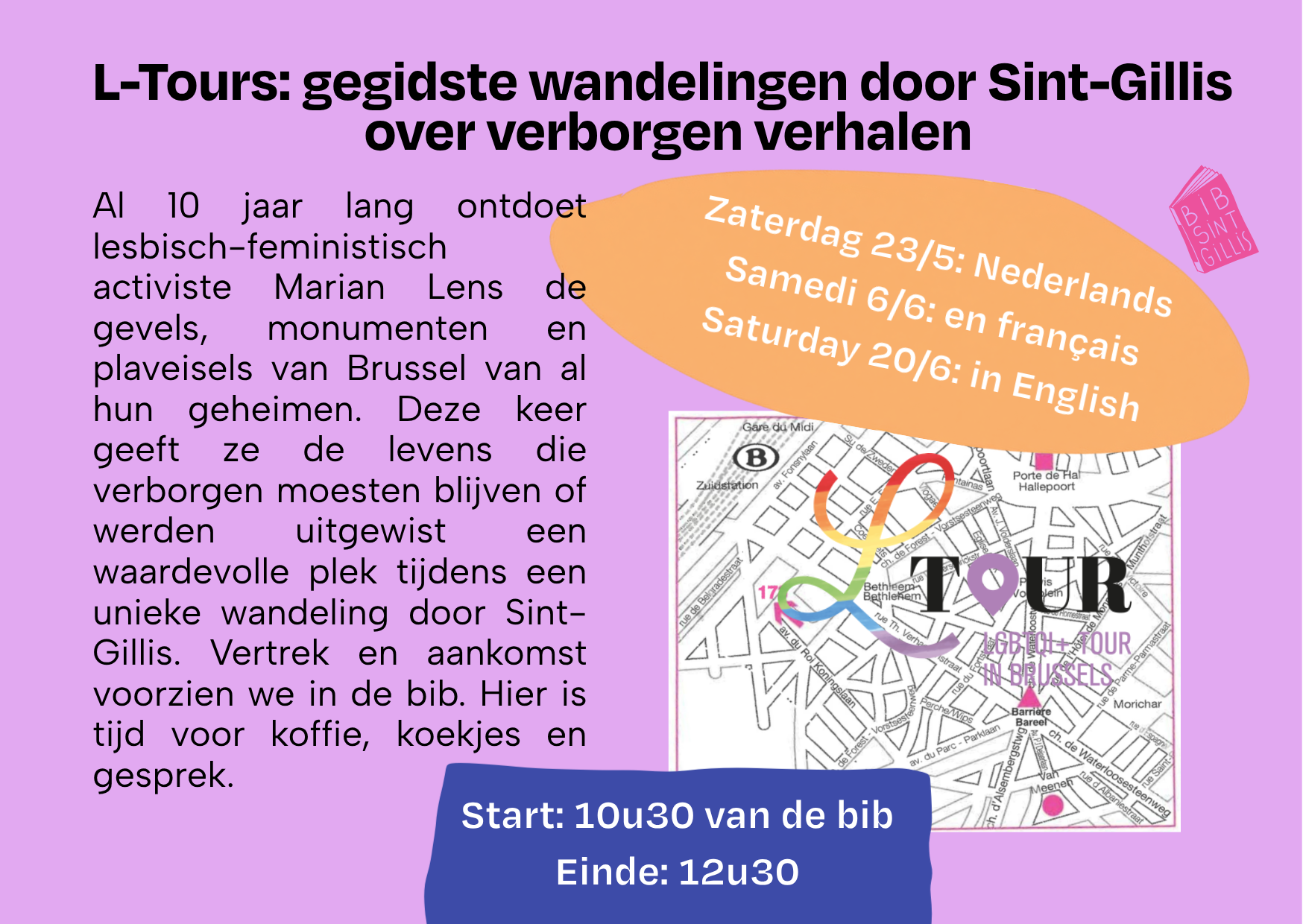 L-Tours in Sint-Gillis: Marian Lens x Bibliotheek Sint-Gillis