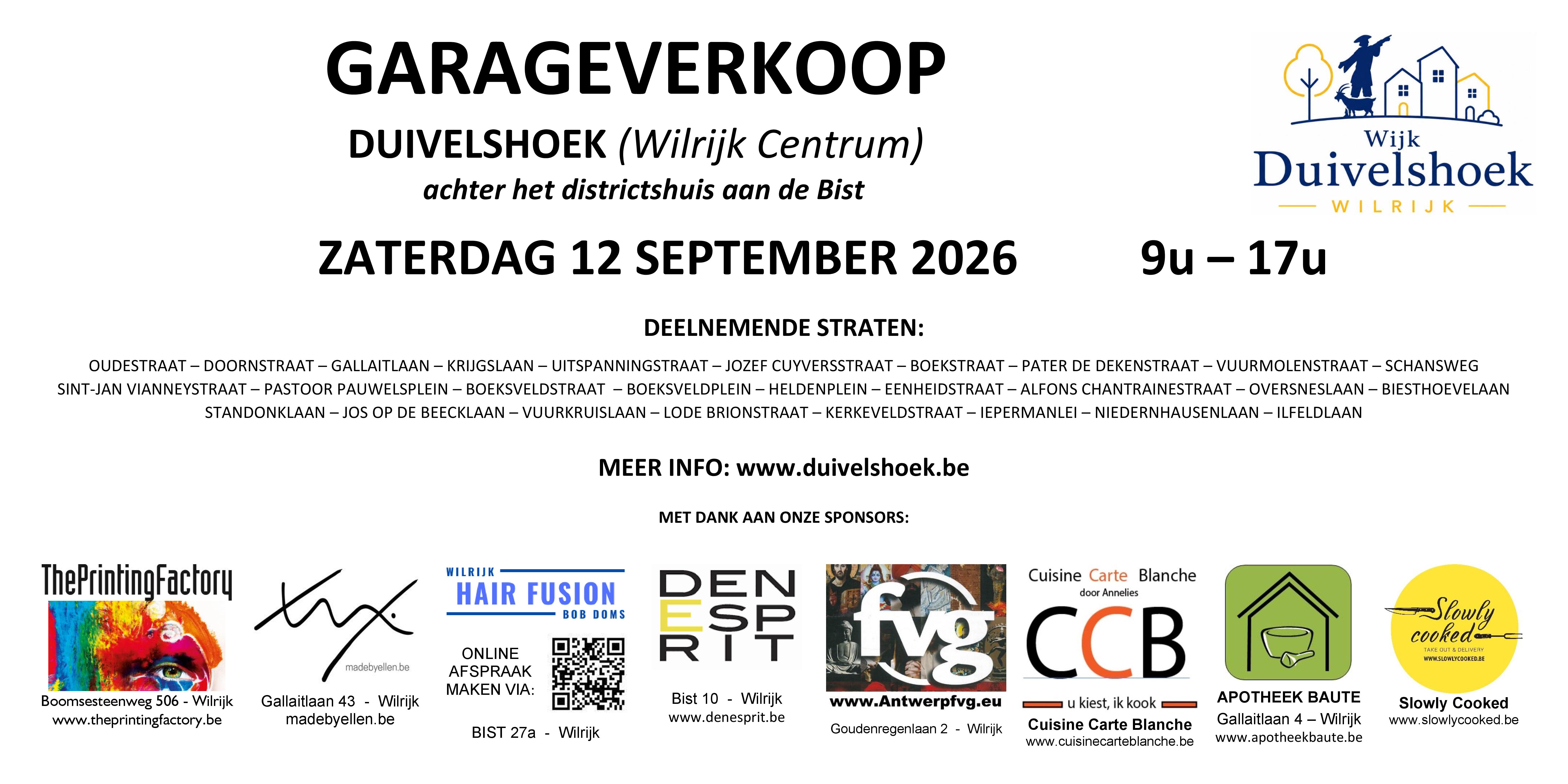Garage sale Duivelshoek Wilrijk