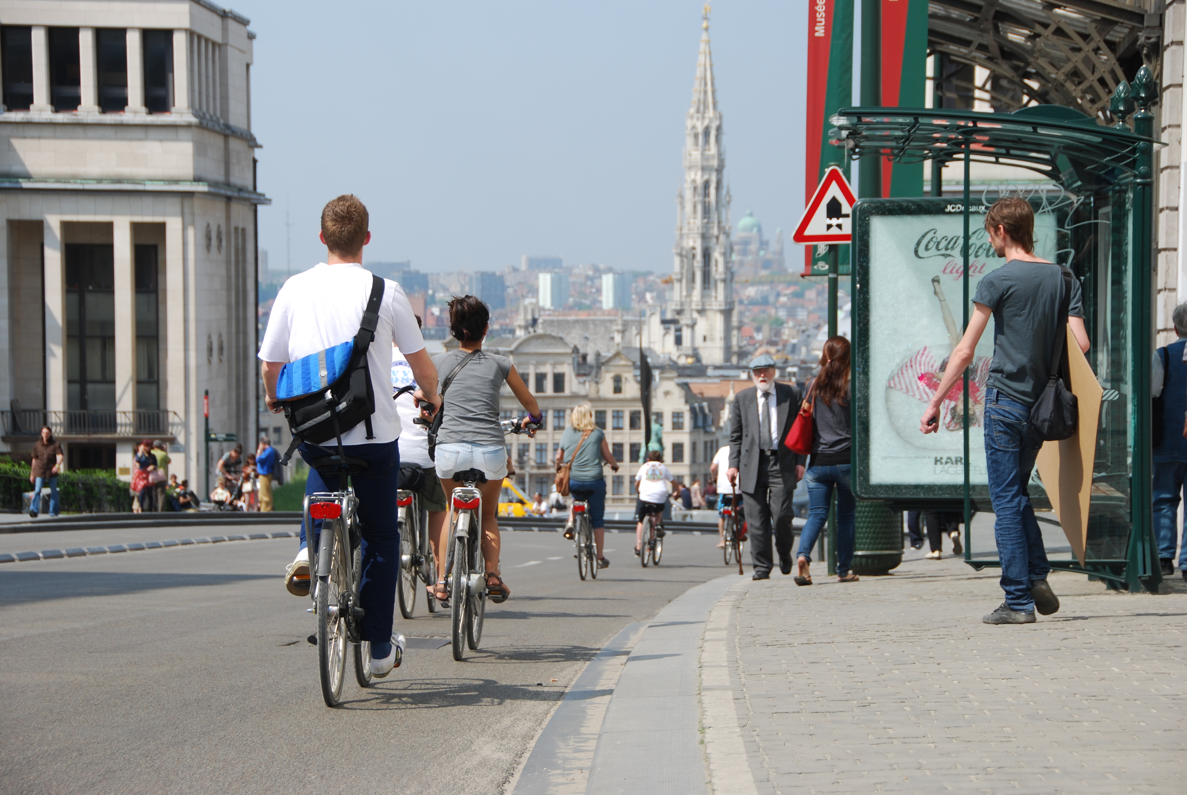 Brussels sightseeing bike tour