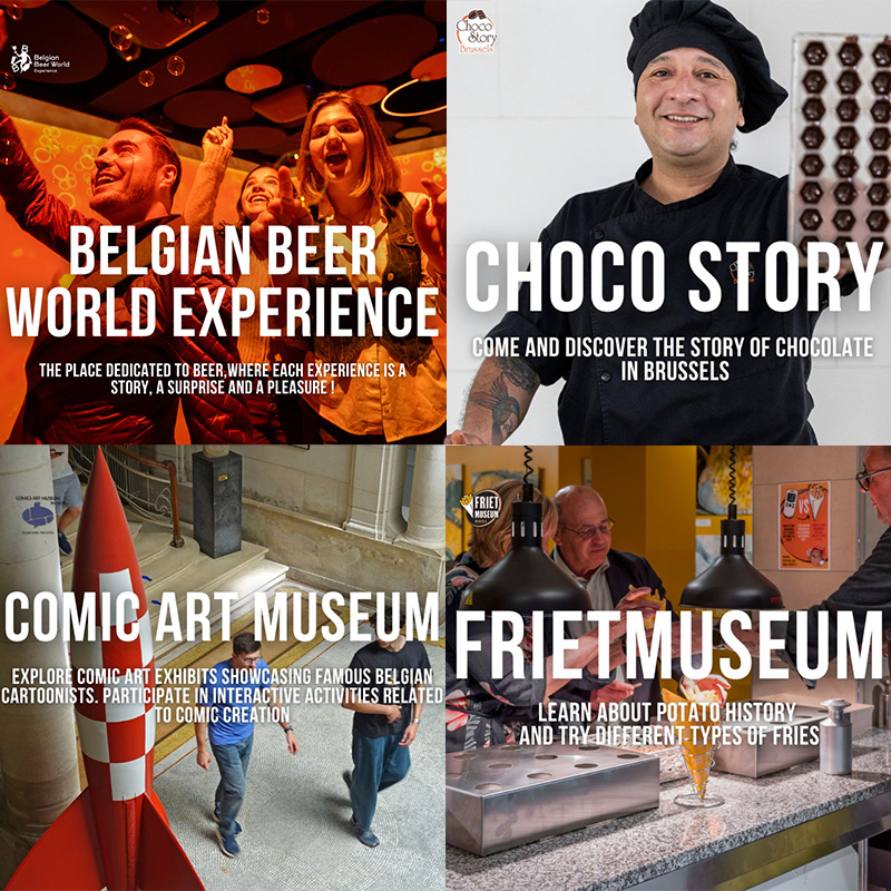 Combiticket Best of Belgium — Belgium Beer World, Choco-Story, Comics Art Museum & Frietmuseum