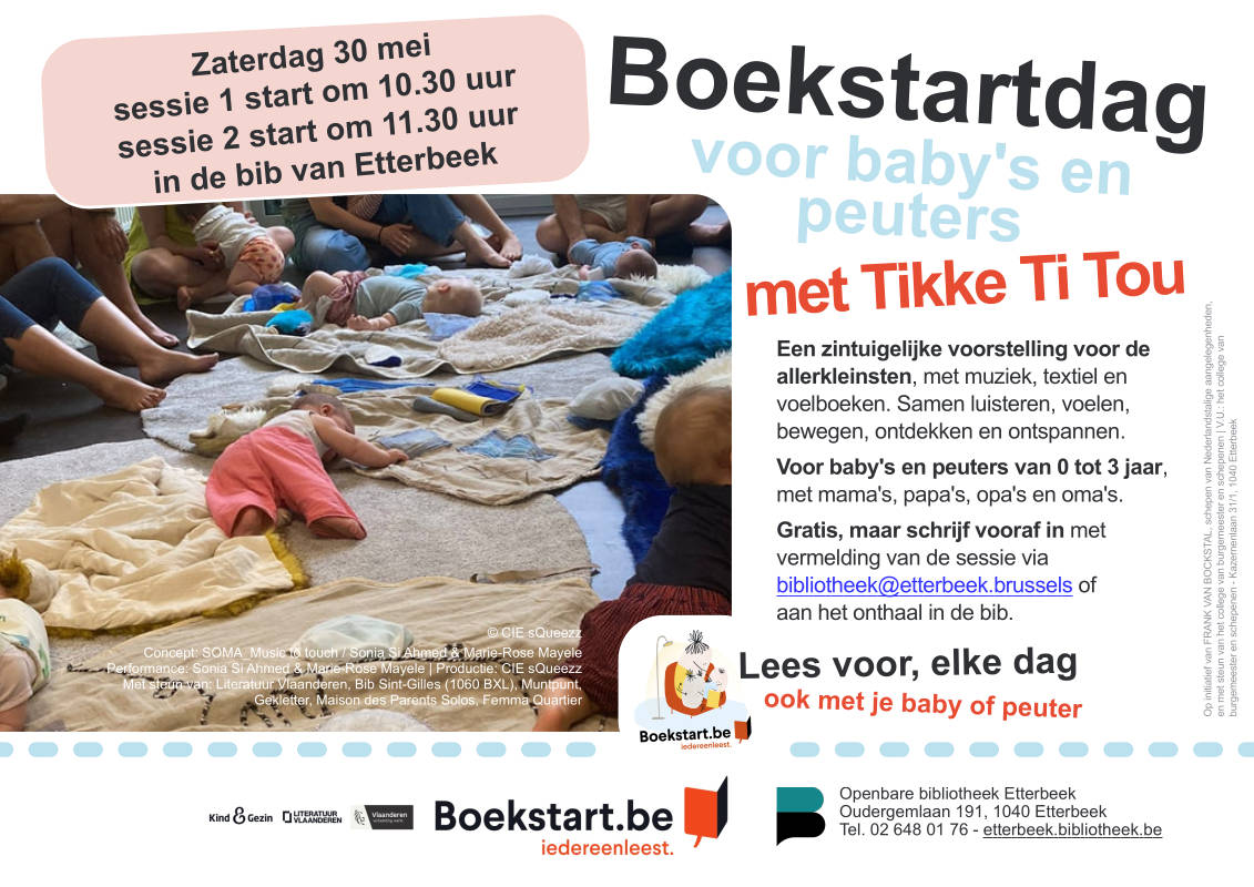 Boekstartdag pour bébés et tout-petits avec Tikke Ti Tou