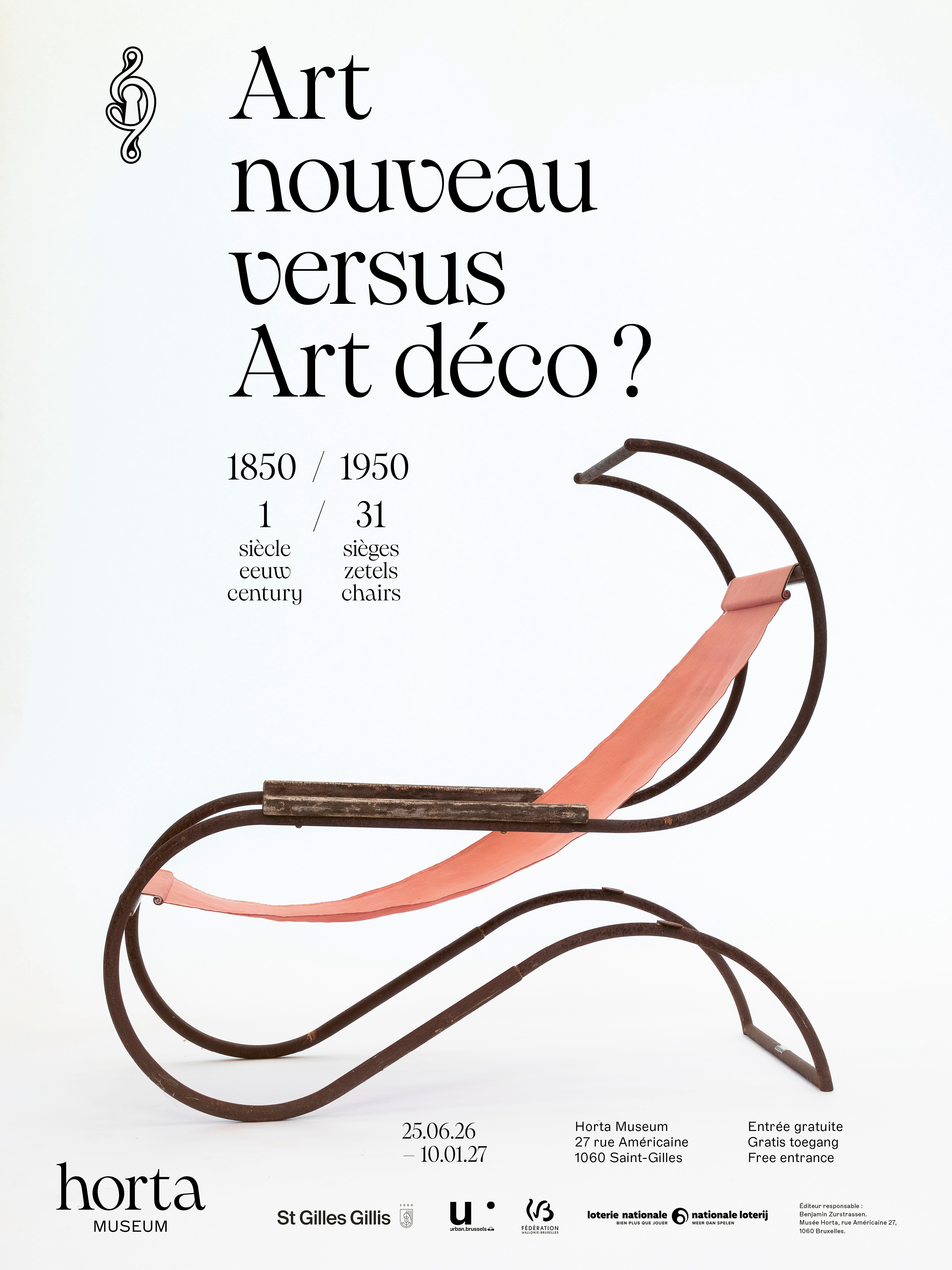 Art nouveau versus Art Déco ? 1850 – 1950 : un siècle en 31 sièges