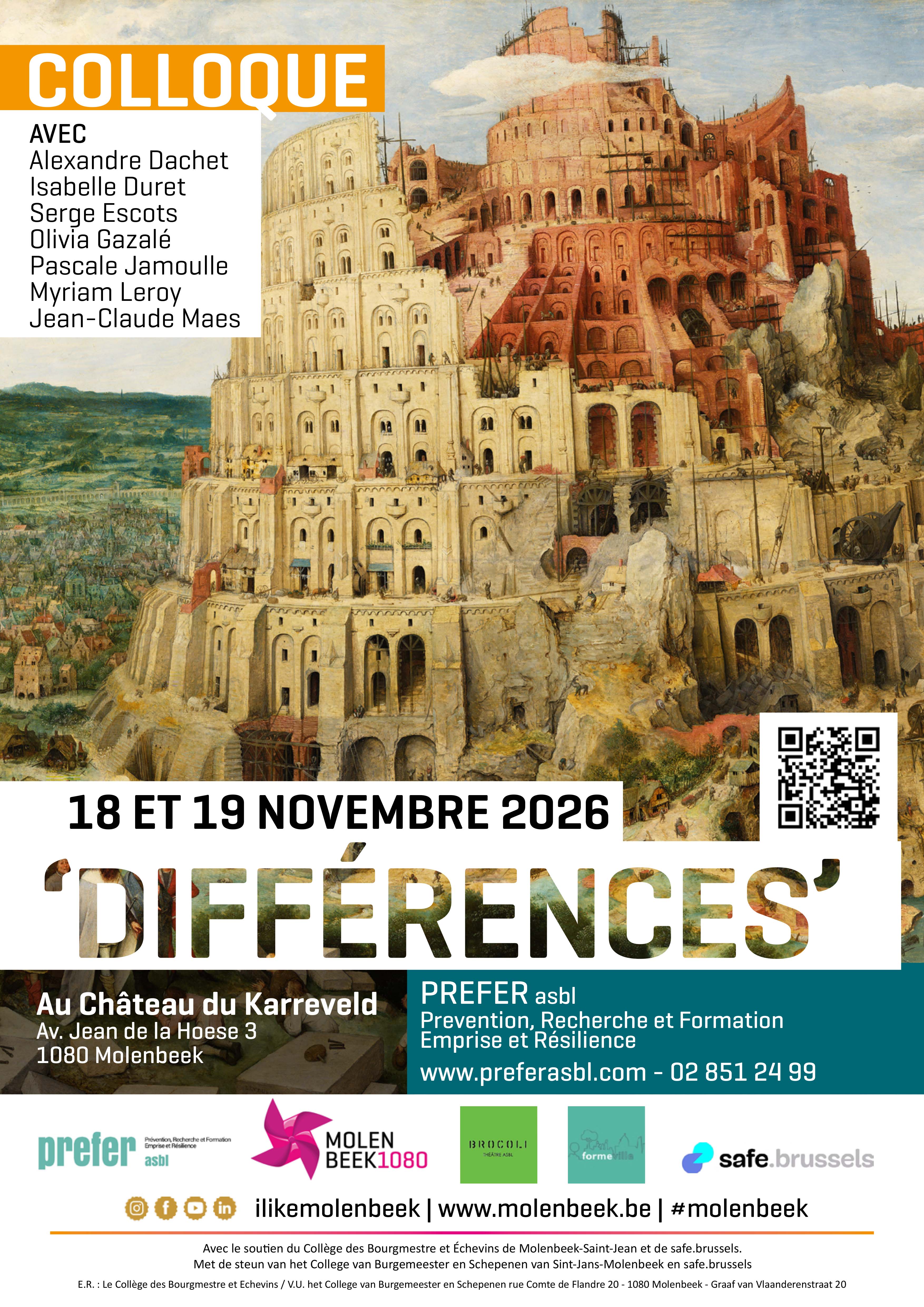 Colloque "Différences" — Château du Karreveld