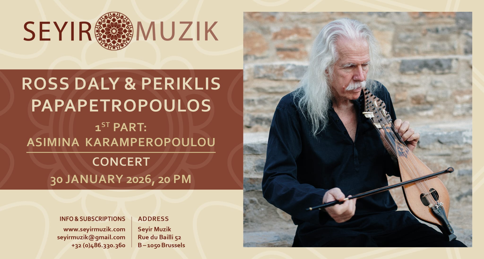 Ross Daly & Periklis Papapetropoulos / Asimina Karamperopoulou concert