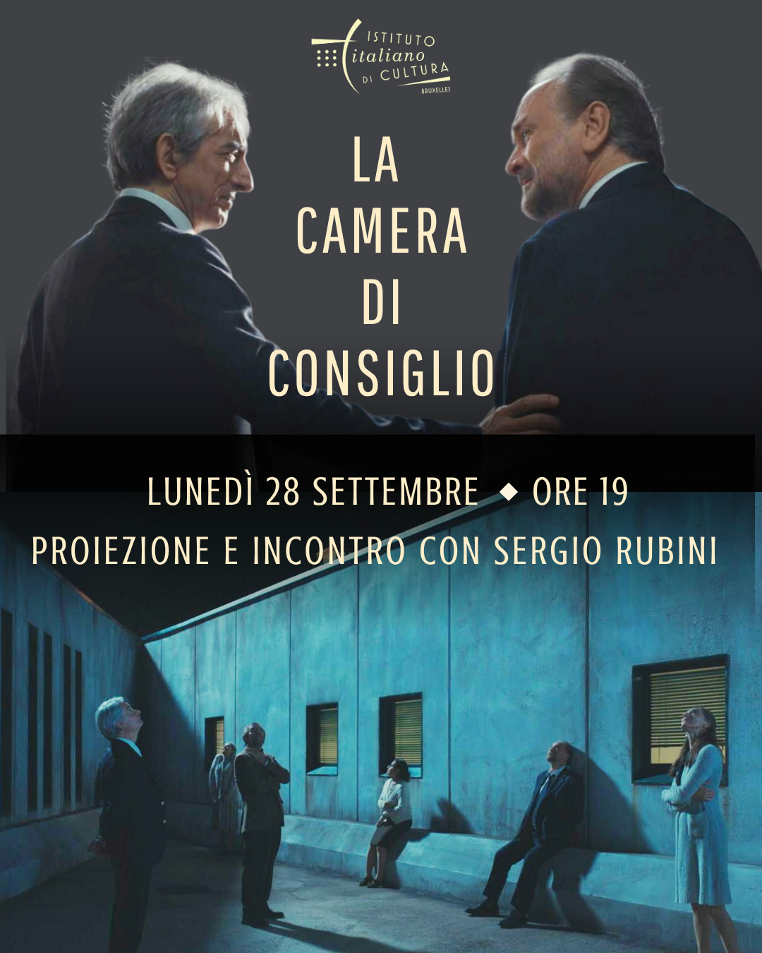 La camera di consiglio (2025) de Fiorella Infascelli. Projection en présence de l’acteur et scénariste Sergio Rubini