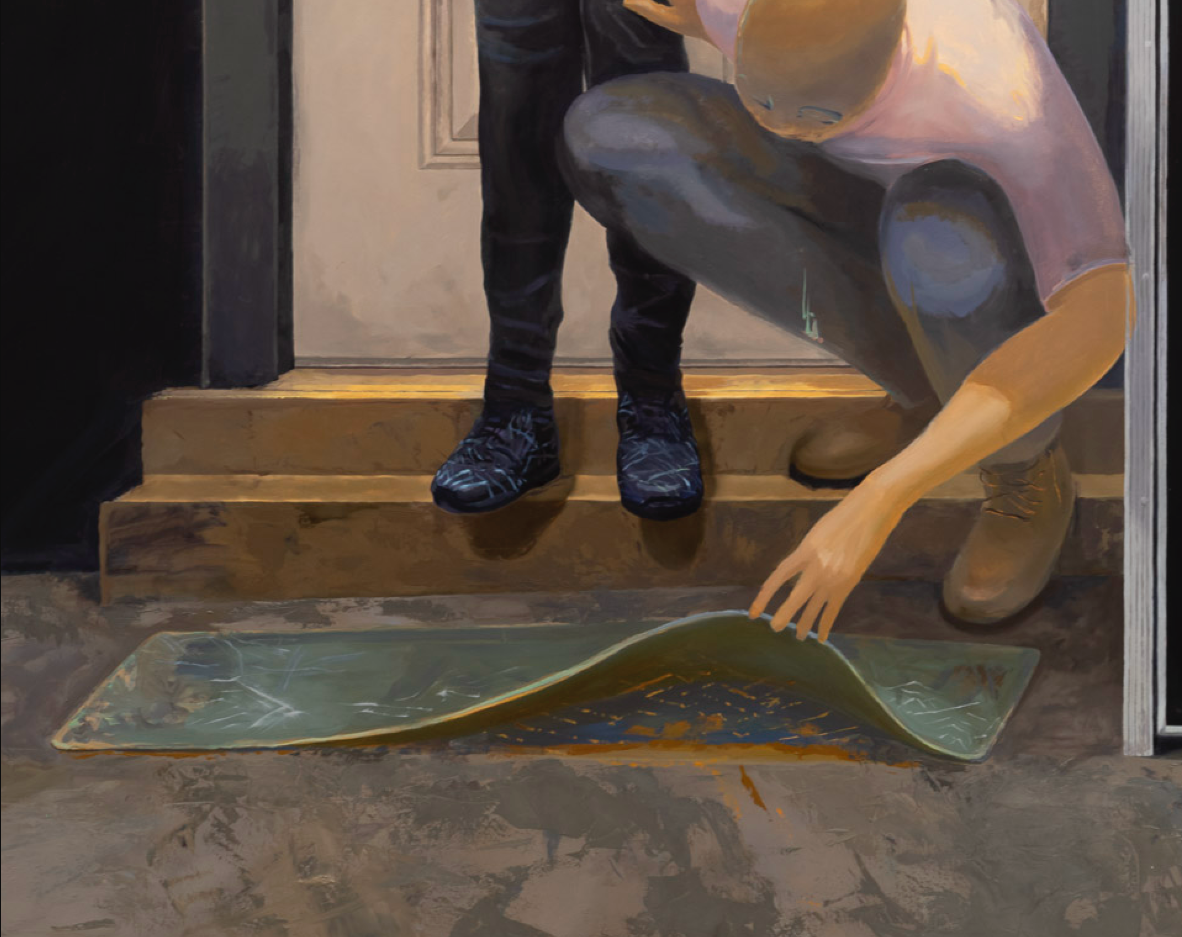 Aaron Gilbert - Threshold, detail, 2025 Oil on linen