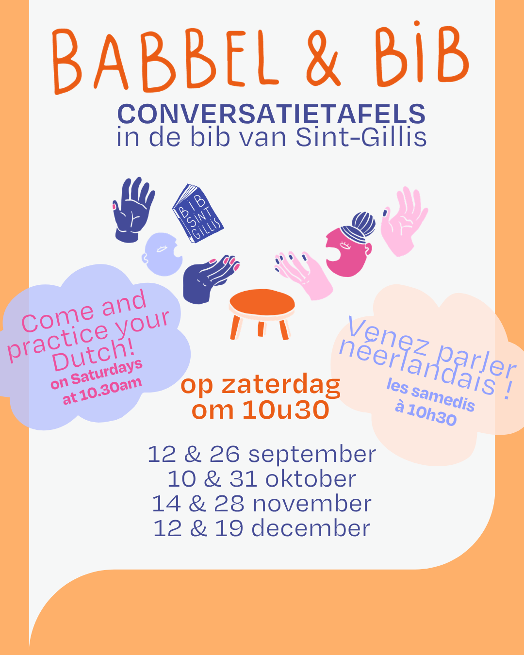 Babbel & Bib • conversatietafels in de bib