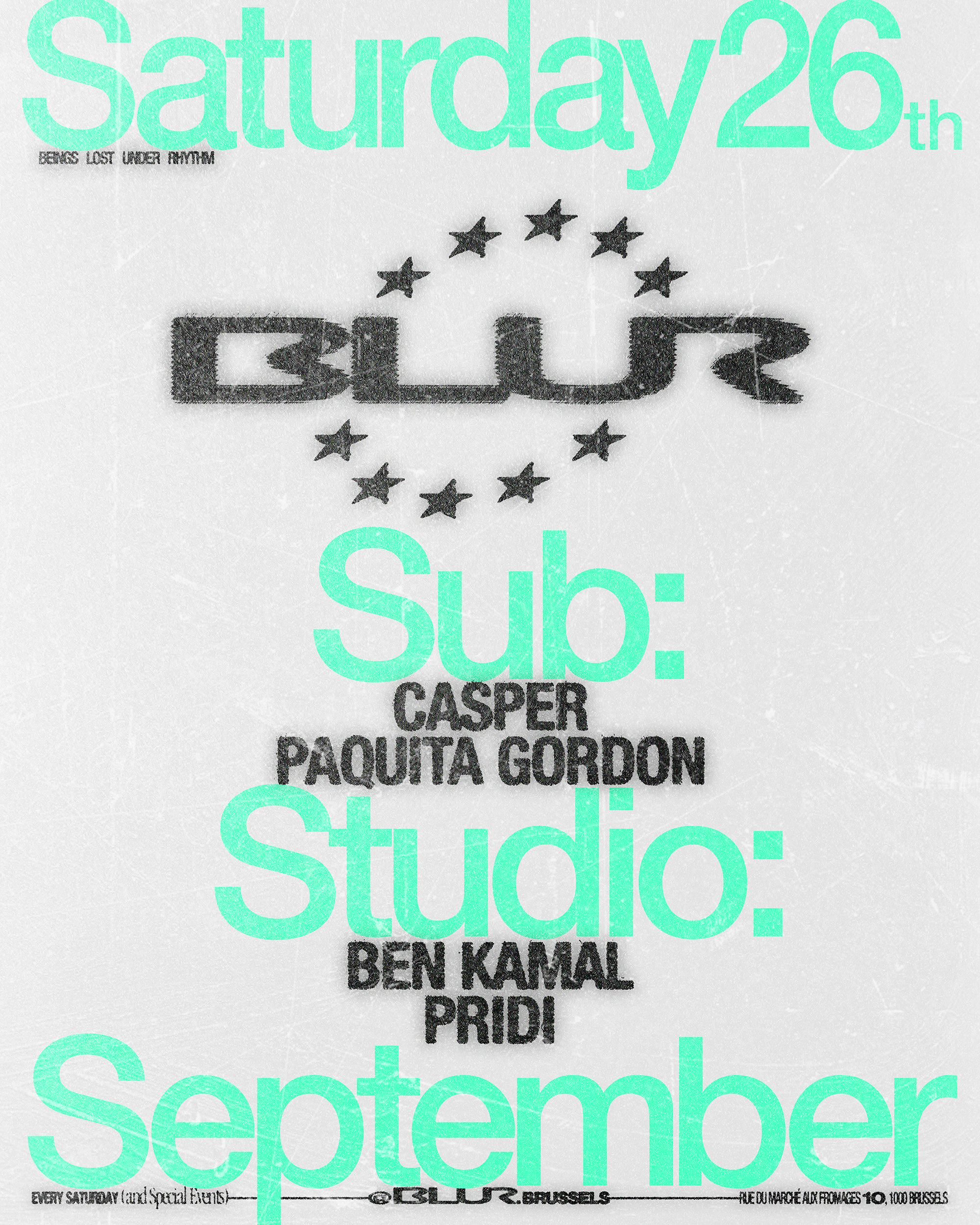 BLUR with Paquita Gordon, Pridi, Ben Kamal, Casper
