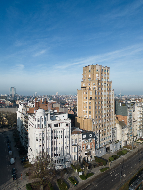 Le petit New-York à Ixelles — Au croisement de l’avenue Emile Duray et de l’avenue de la Folle Chanson