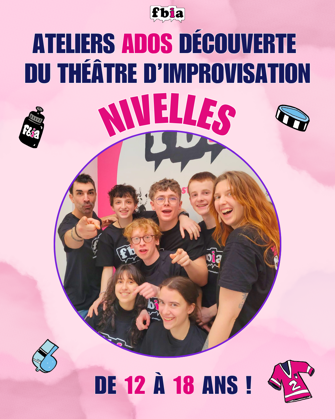 Ateliers réguliers ado - Nivelles
