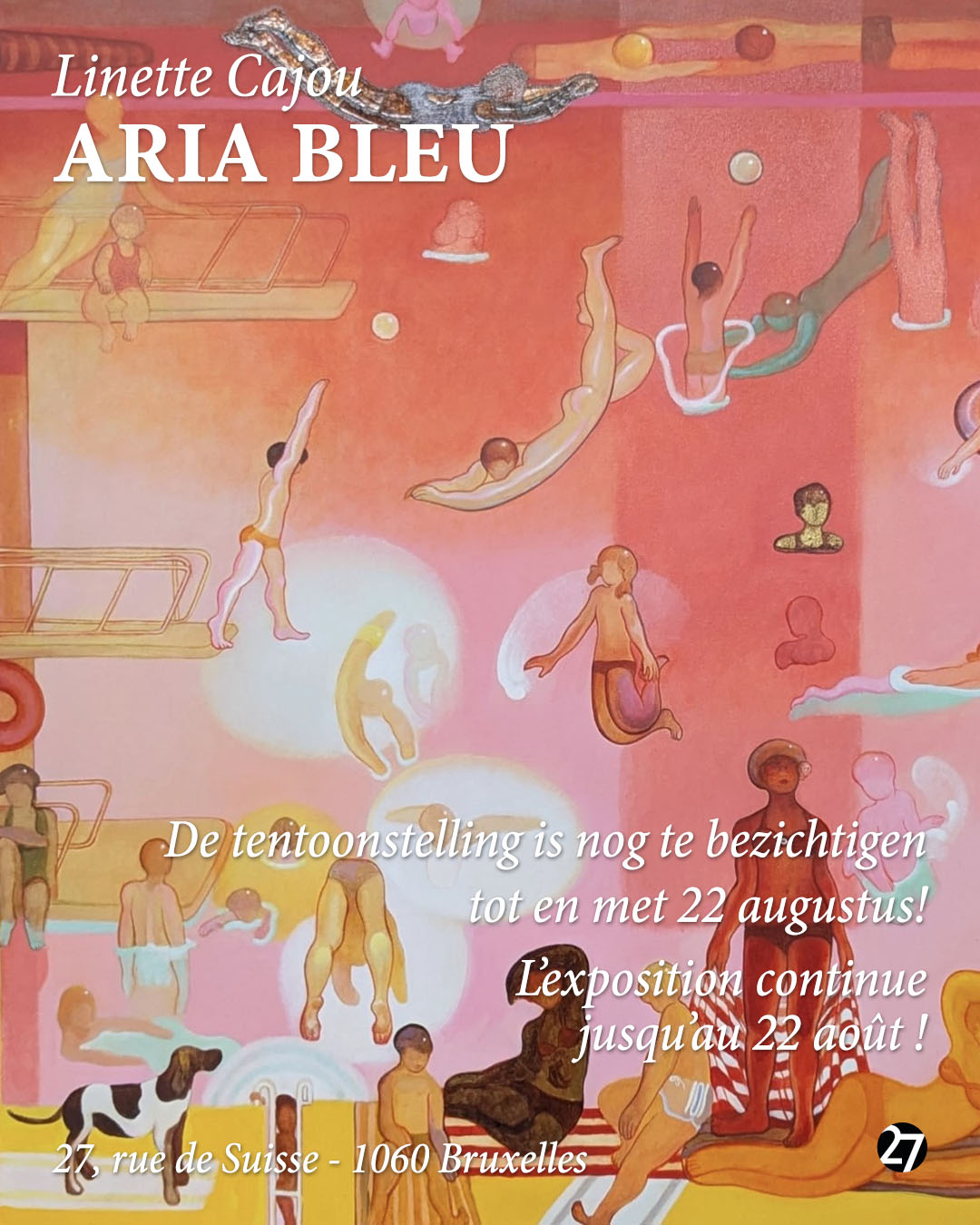 "Aria Bleu", solo exhibition by Patricia Kinard, featuring Linette Cajou