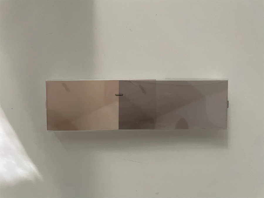 Aaron Amar Bhamra  2024, 2026  Print on photo paper, plastic packaging, staples, magnets  16,8 x 4,7 x 1,5 cm