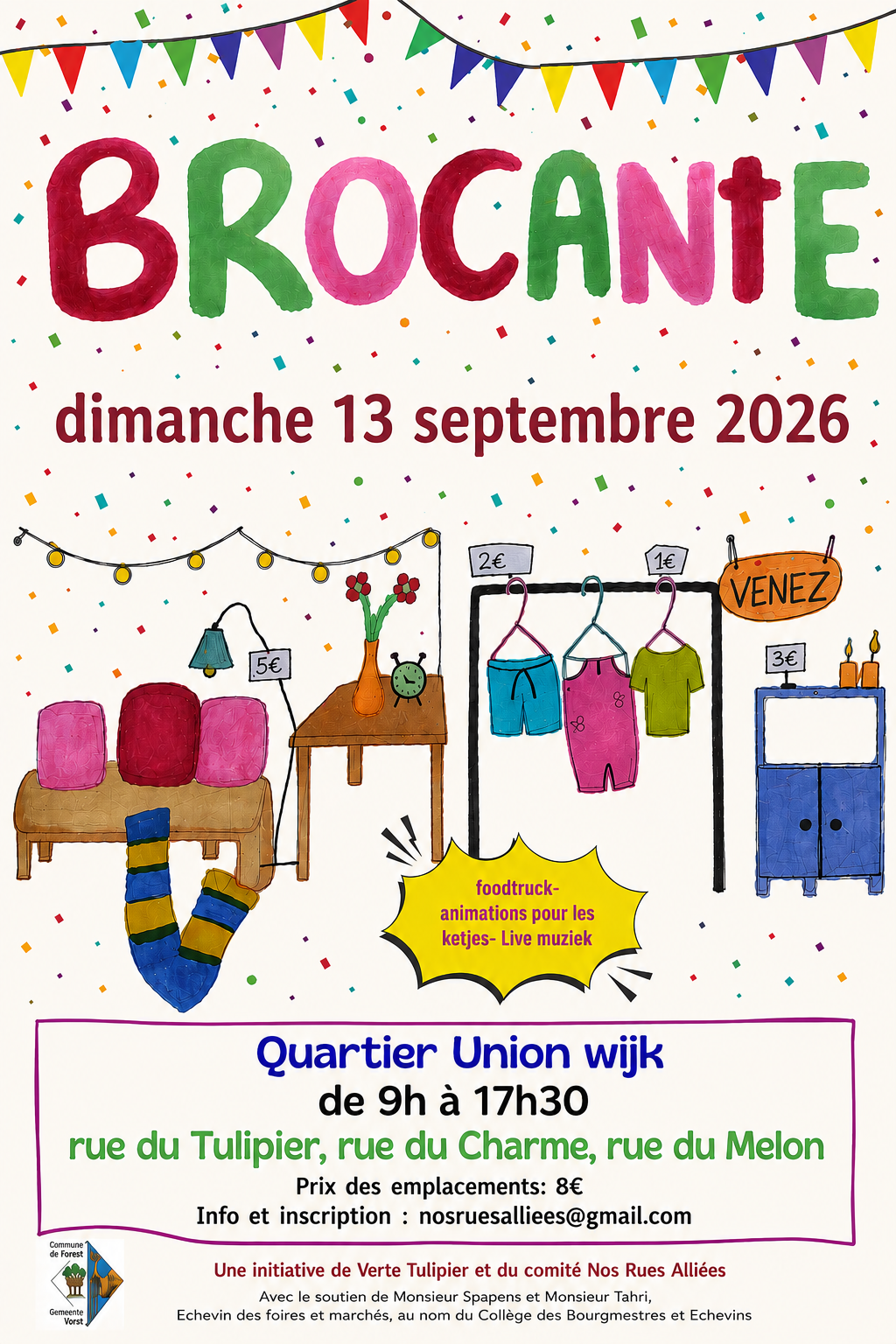 BROCANTE annuelle Quartier Union - Tulipier-Charme-Melon