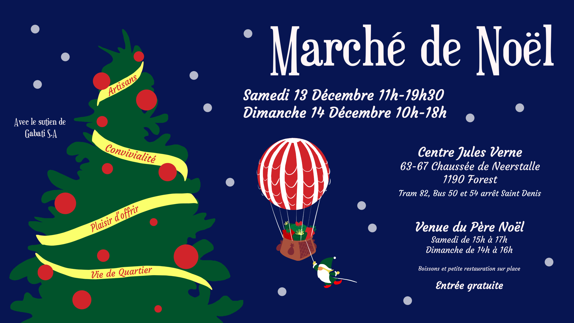 Marché de Noël au Centre Jules Verne
