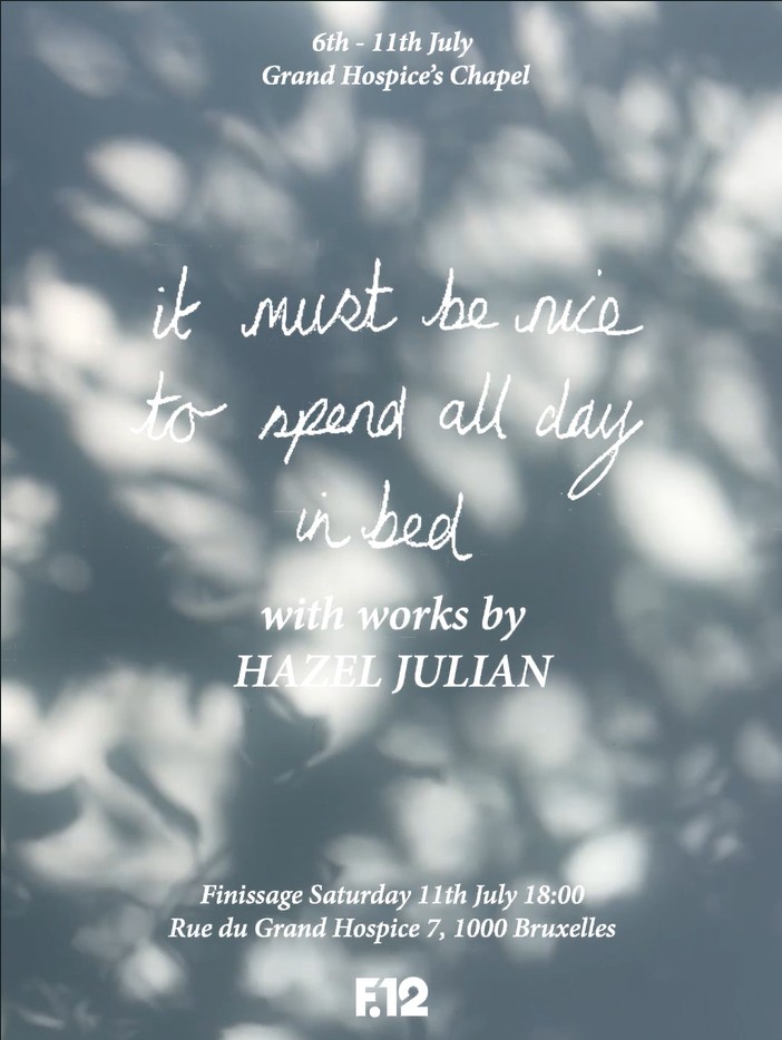 It must be nice to spend all day in bed | Hazel Julian