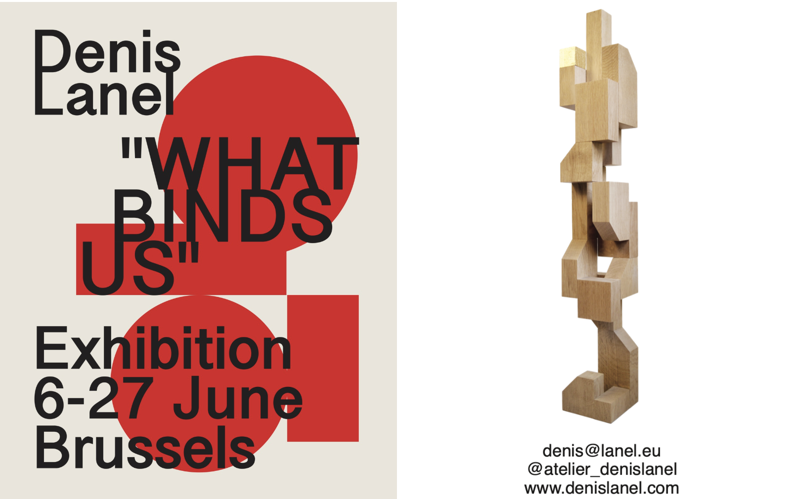 Denis Lanel, "Ce qui nous lie" — Templon