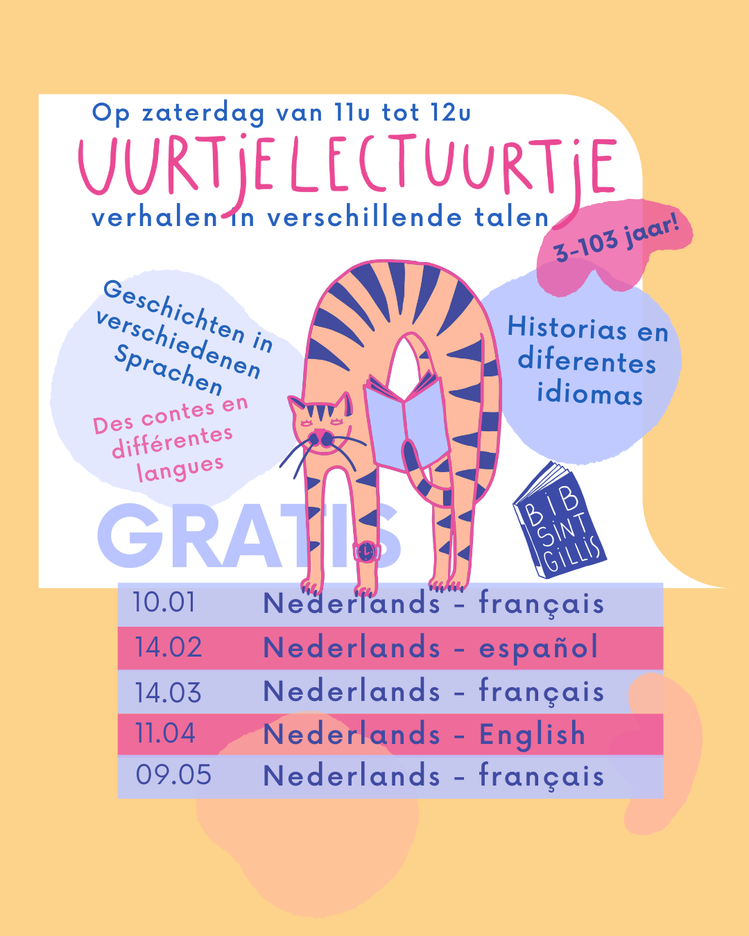 UURTJE lectUURTJE - stories in different languages (3-103y)
