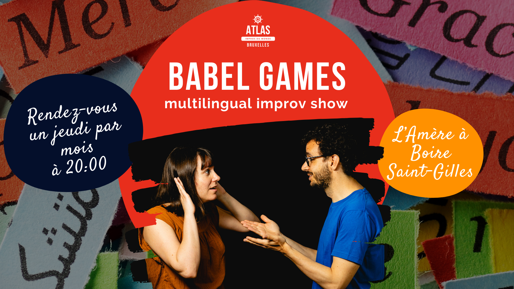 Babel Games - multilingual improv show — L'Amère à boire saint-gilles