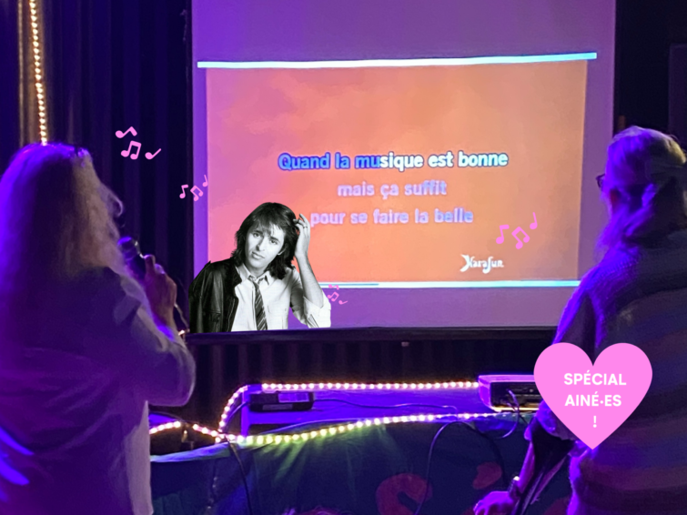 Karaoke on the dance floor avec les karaofées