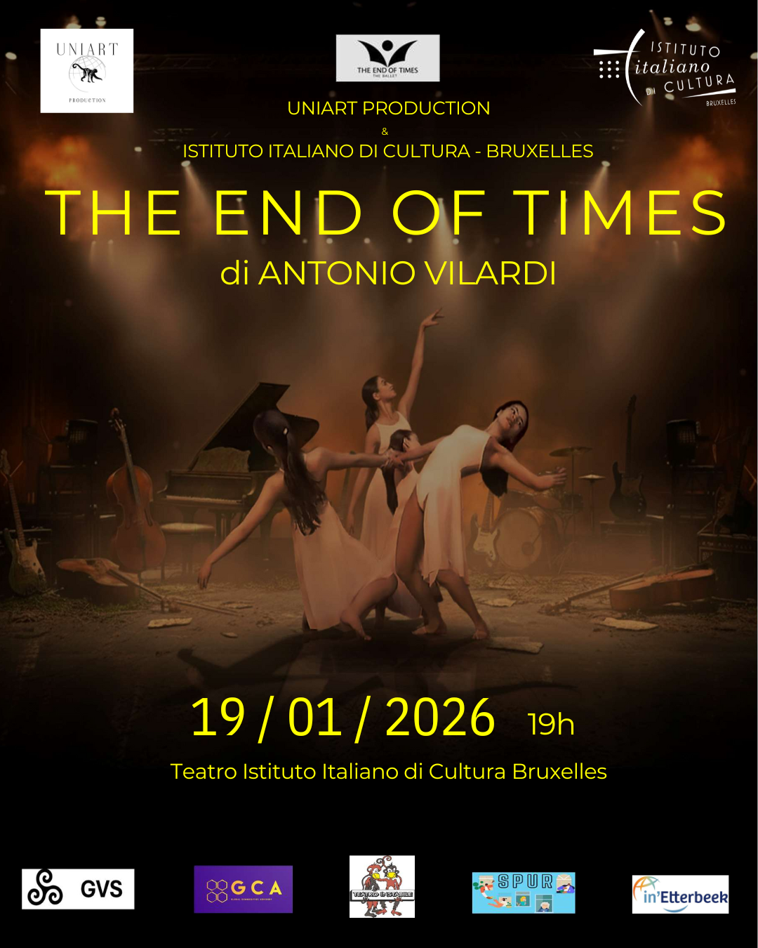 LA FIN DE TEMPS. Ballet - théâtre - musique contemporaine. Première internationale