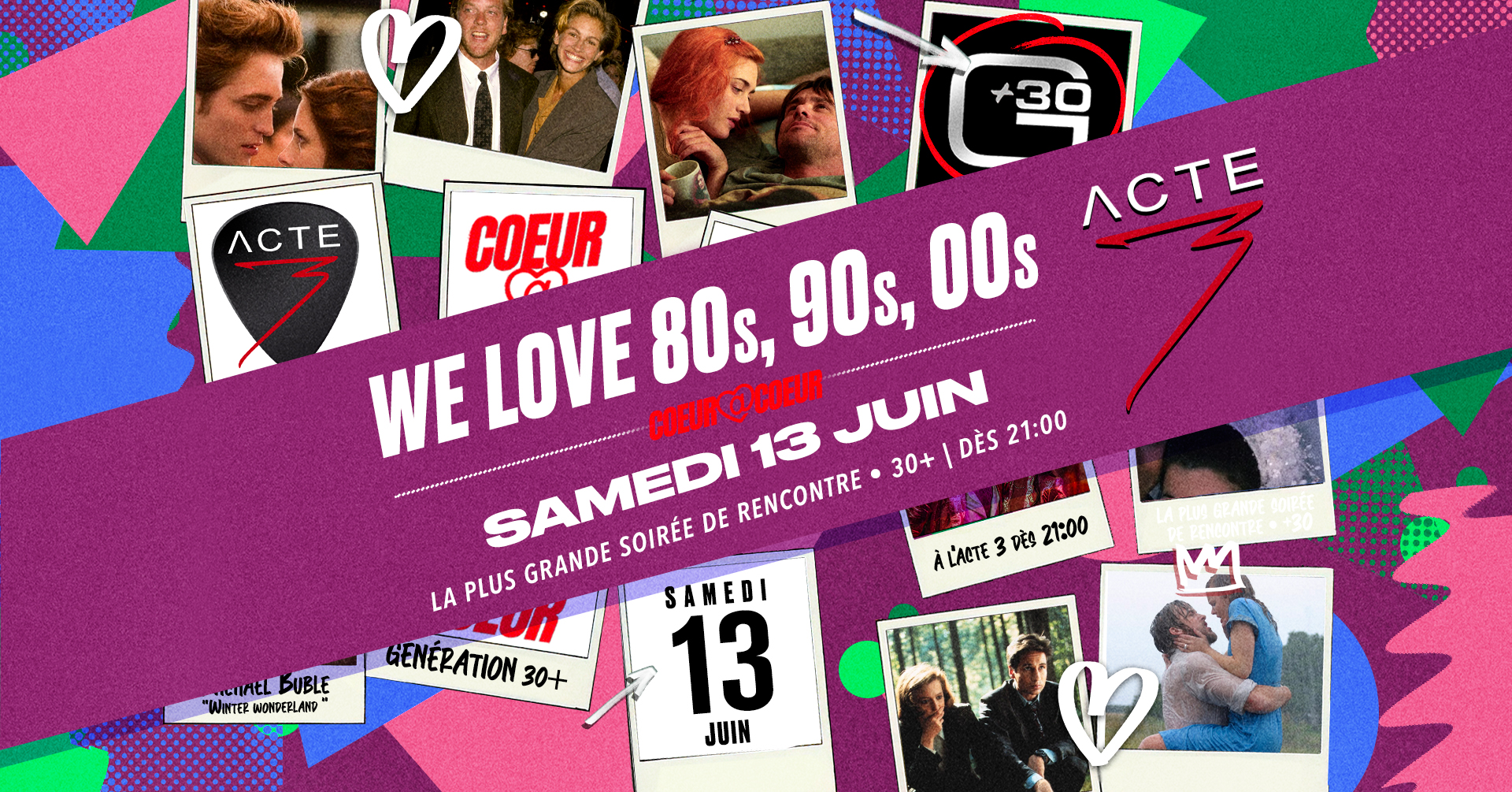 We love 80s, 90s, 00s – free entry (before 10:30 PM) – the biggest 30+ party