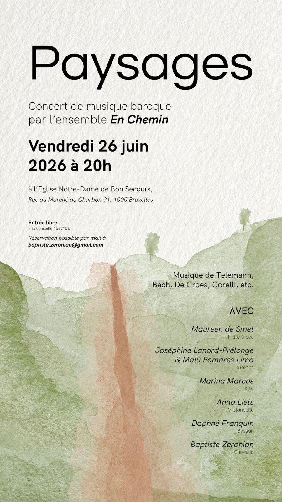 Ensemble baroque En chemin — Eglise Notre-Dame du Bon Secours