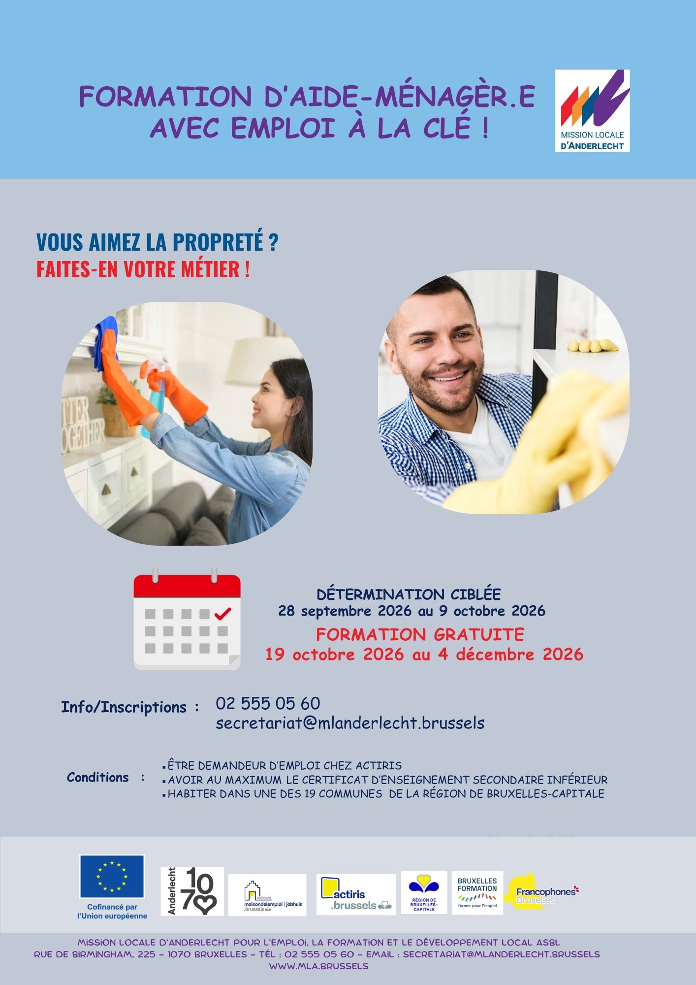 Service voucher housekeeper training
