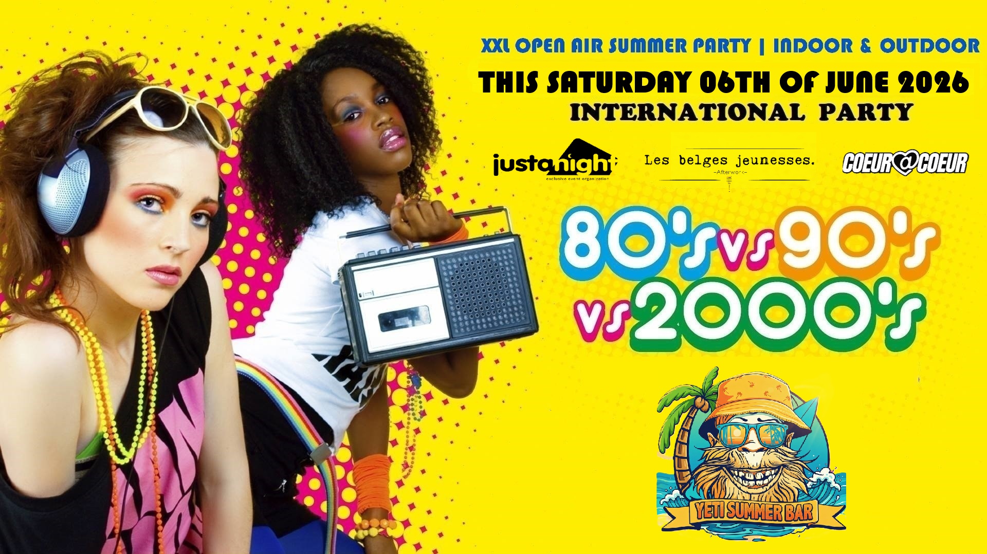 Open Air Party- Summer Bar | indoor & outdoor | Belges Jeunesses x Coeur a Coeur