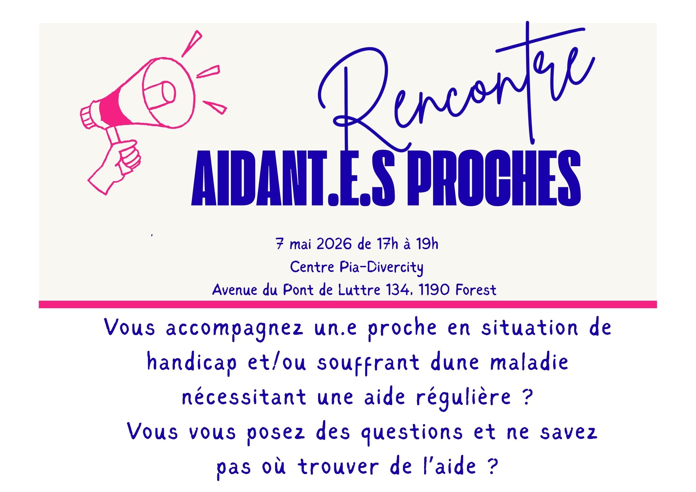 Rencontre aidant.e.s proches