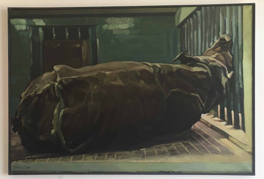 Photo: Edouard Trémeau, Zoolitude n°10, huile sur toile, 2000.