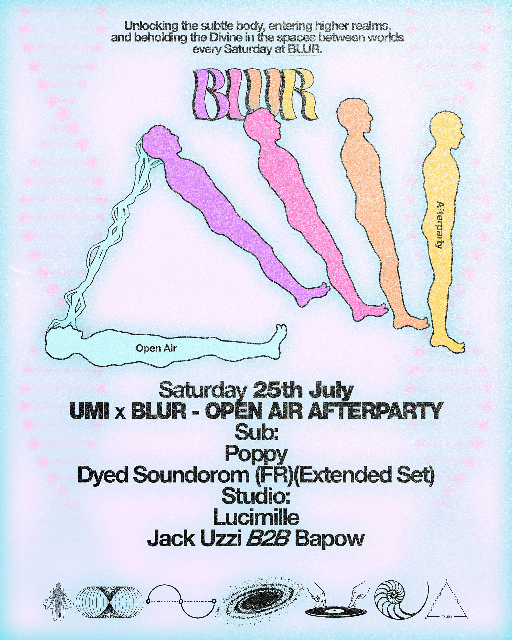 BLUR x UMI Open Air Afterparty with Dyed Soundorom, Poppy, Jack Uzzi b2b Bapow, Lucimille