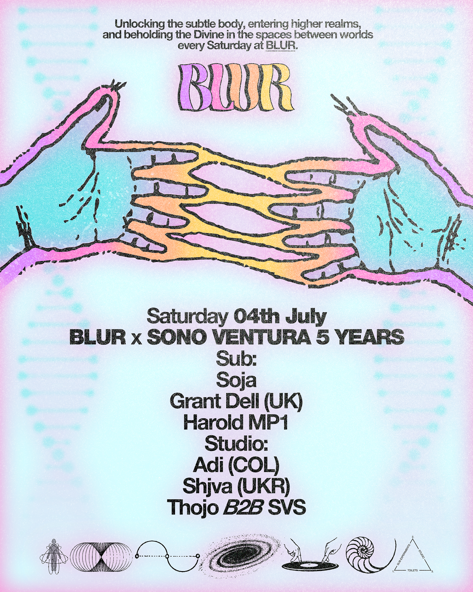 BLUR x Sono Ventura’s 5Y with Grant Dell, Adi, Shjva, Thojo b2b SVS, Harold MP1