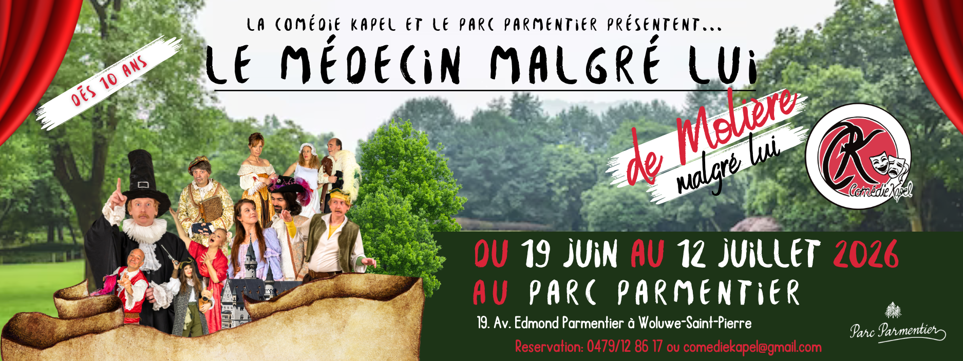 Le médecin malgré lui — Parc Parmentier