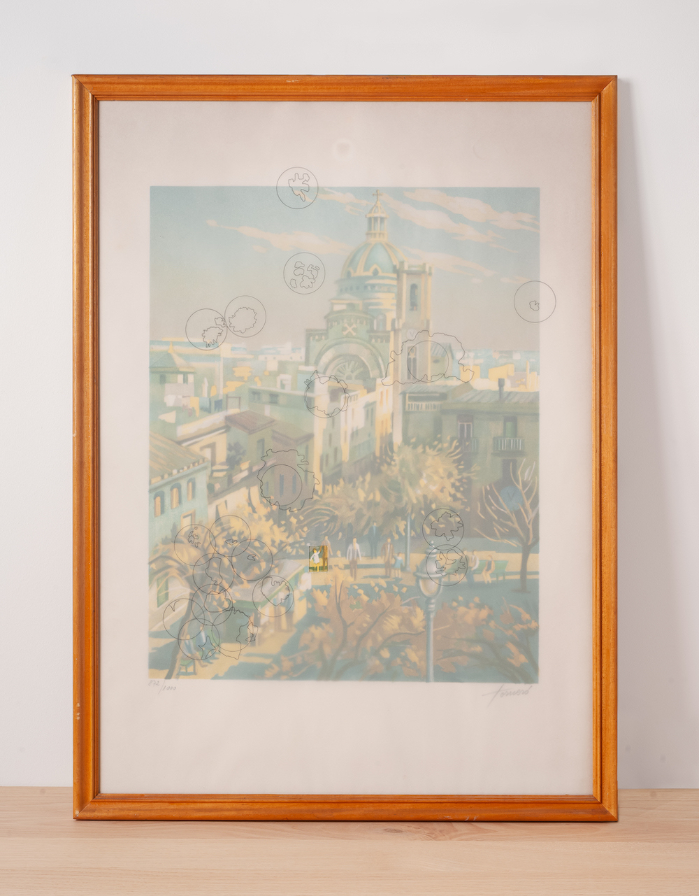 Sans Titre #1, 2024 Collaborative Painting Encre sur papier calque 76 x 54 cm