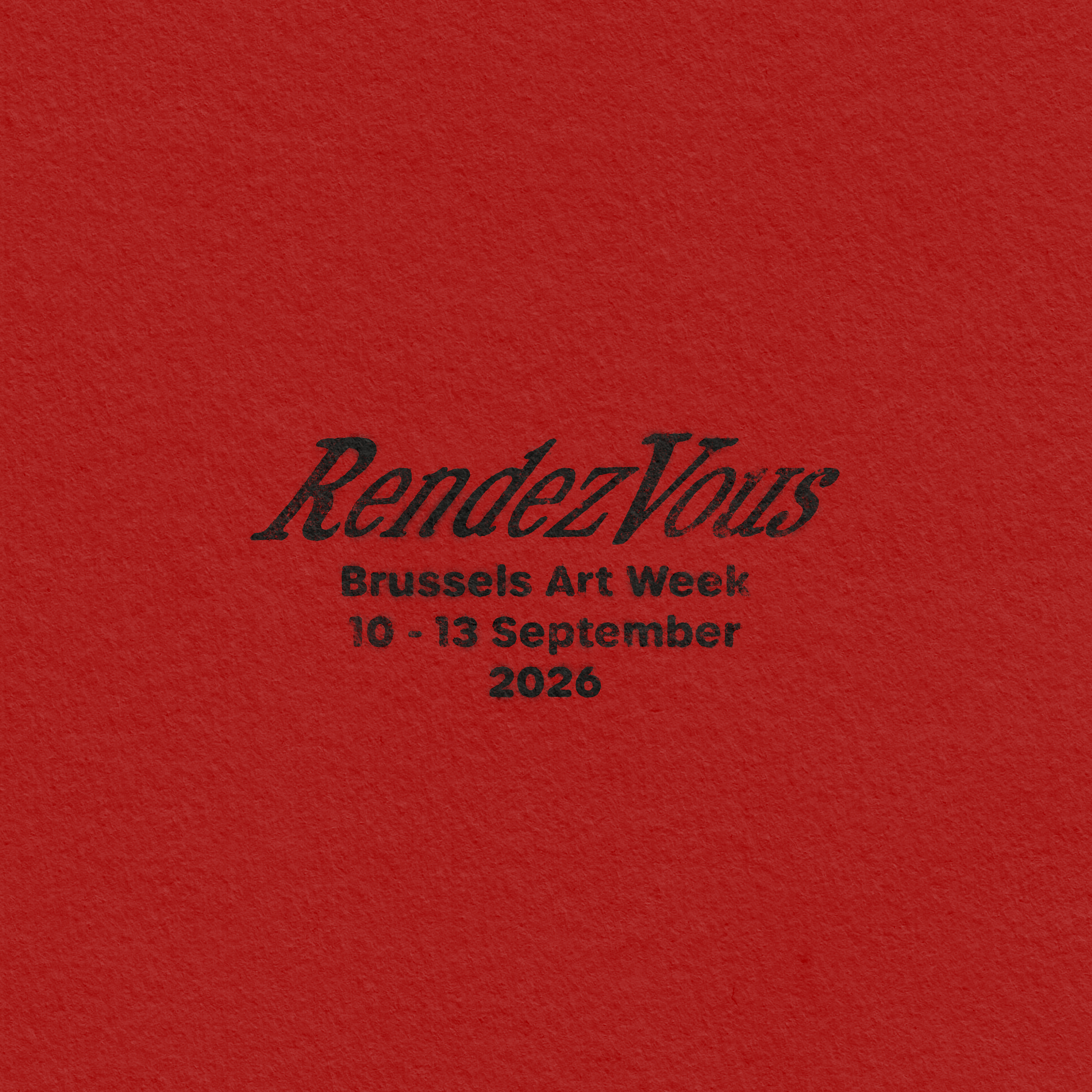 RendezVous 2026 - Brussels Art Week