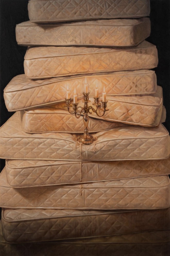 Tallow, 2026, huile sur panneau, 183 x 117 cm. Photo © Charles Roussel.