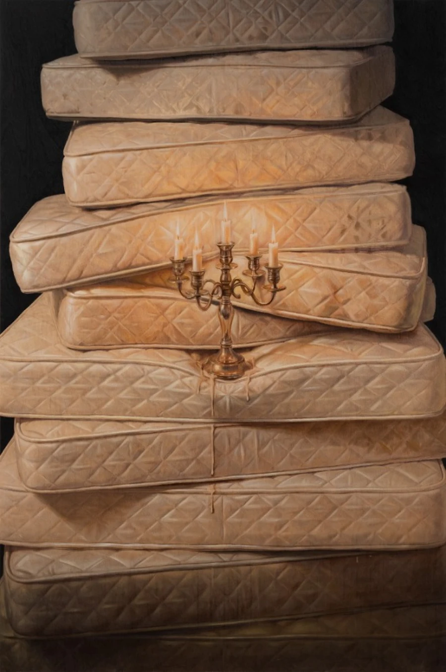 Tallow, 2026, huile sur panneau, 183 x 117 cm. Photo © Charles Roussel.